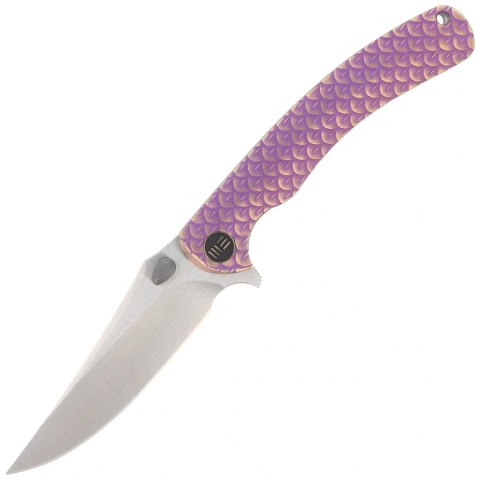 Nóż składany WeKnife Dracarys LE No 017/199 Purple / Golden Titanium, Hand Rubbed Satin M390 (WE25061B-2) WE Knife