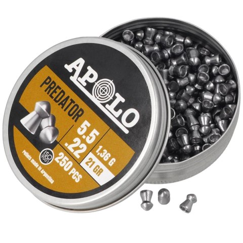 Śrut Apolo Predator 5.5 mm, 250 szt. 1.36g/21.0gr (19953) Apolo