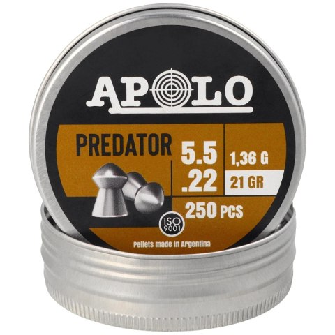 Śrut Apolo Predator 5.5 mm, 250 szt. 1.36g/21.0gr (19953) Apolo