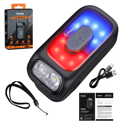 Latarka LED Fenix E04R czarna Fenix