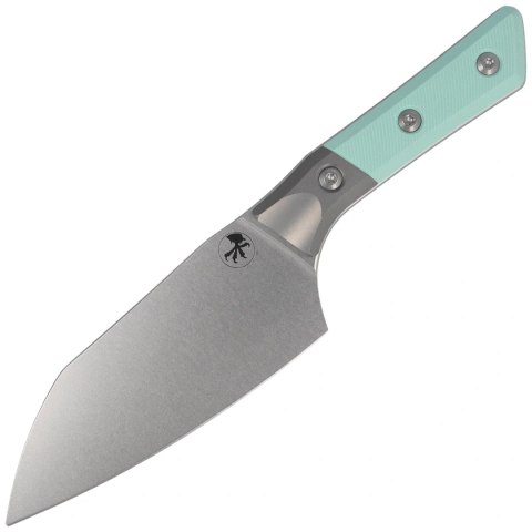 Nóż kuchenny Microtech Santoku 6'' Titanium Bolster/Caribbean Blue G10, Stonewashed M390MK (3200B-10CA) Microtech Knives