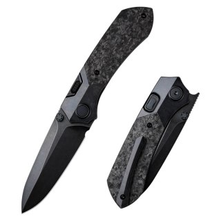 Nóż składany Remette RT-Meteor Titanium / Carbon Fiber, Titanium Plating M390 (RTPT-ELD) Remette Knife