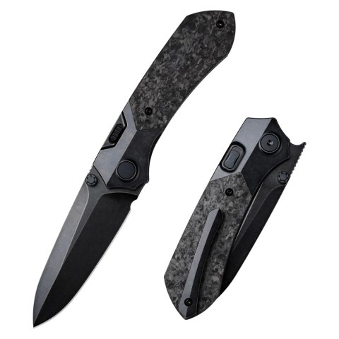 Nóż składany Remette RT-Meteor Titanium / Carbon Fiber, Titanium Plating M390 (RTPT-ELD) Remette Knife