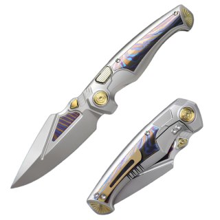 Nóż składany Remette Scepter Gray Titanium/Timascus, Pearlescent Surface M390 (SCPT-A) Remette Knife