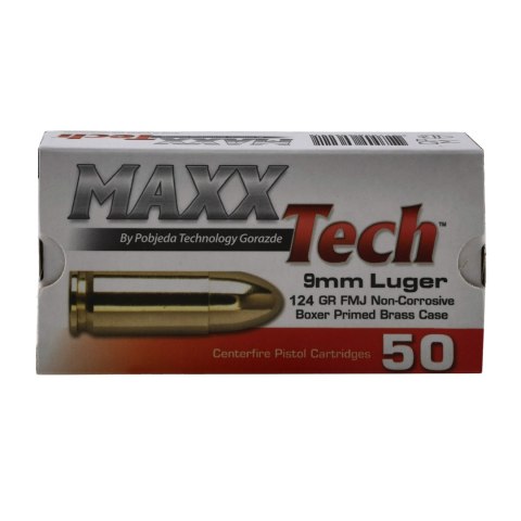 Amunicja PTG kal. 9x19 mm Luger FMJ 7,5 g PTG - Pobjeda Technology