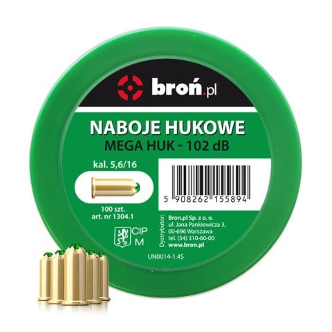 Amunicja hukowa 5,6/16 mega huk 100 szt. NN