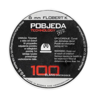 Amunicja hukowa PTG 6 mm Flobert K Short 100 szt. PTG - Pobjeda Technology