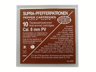 Naboje gazowe PV-S 8 mm do pistoletu 10 szt Supra Pepper