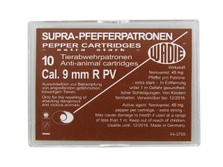 Naboje gazowe PV-S 9 mm do rewolweru 10 szt Supra Pepper