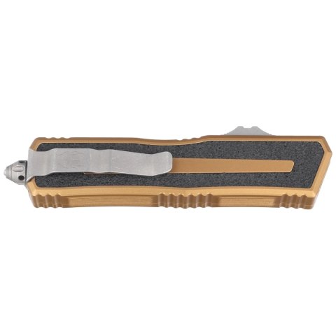 Nóż automatyczny OTF Microtech Scarab II Gen III S/E Tan Aluminium, Apocalyptic M390MK by Tony Marfione (1278-10APTA) Microtech Knives
