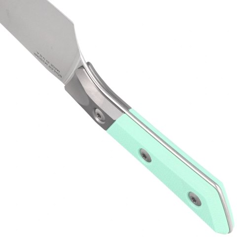 Nóż kuchenny Microtech Santoku 6'' Titanium Bolster/Caribbean Blue G10, Stonewashed M390MK (3200B-10CA) Microtech Knives