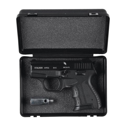 Pistolet hukowy alarmowo sygnałowy STALKER M906 BAS .22 Long Blank czarny Stalker