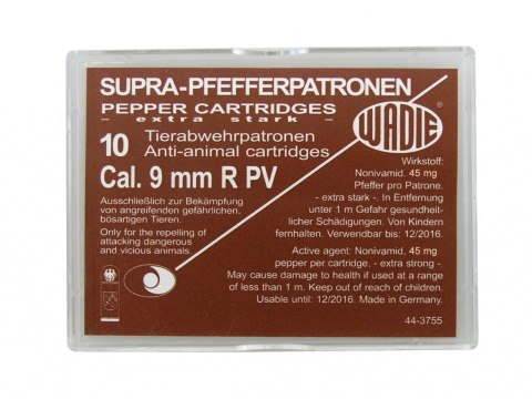Naboje gazowe PV-S 9 mm do rewolweru 10 szt Supra Pepper