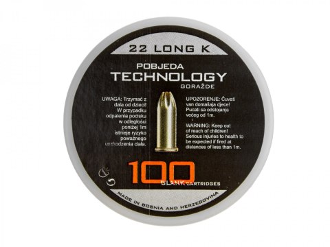 Naboje startowe 6 mm Long do rewolweru 100 szt