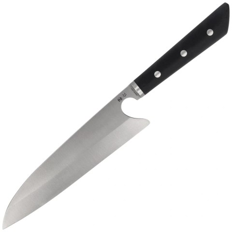 Nóż kuchenny Due Cigni PratiKO 3 - Gyuto Black G10, Satin Sandvik 12C27 225 by Michele Massaro (2C 3002) Due Cigni