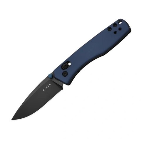 Nóż składany Kizer Aegis Blue Aluminum, Black Matte DLC AEB-L by Azo (V3774A3) Kizer Cutlery