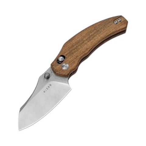 Nóż składany Kizer Bulldog Mkuruti Wood, Nitro-V Satin by O.SHO (V3672A2) Kizer Cutlery