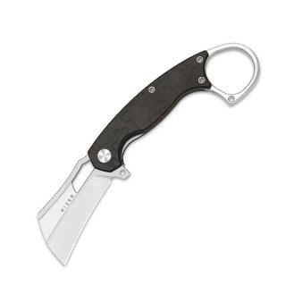 Nóż składany Kizer Dodo Karambit Chocolate Glacier Richlite, Satin Brushed Nitro-V by Giedymin (V2702A1) Kizer Cutlery