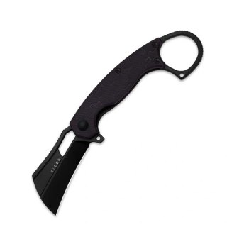 Nóż składany Kizer Dodo Karambit Purple PC, Black PVD Nitro-V by Giedymin (V2702A2) Kizer Cutlery