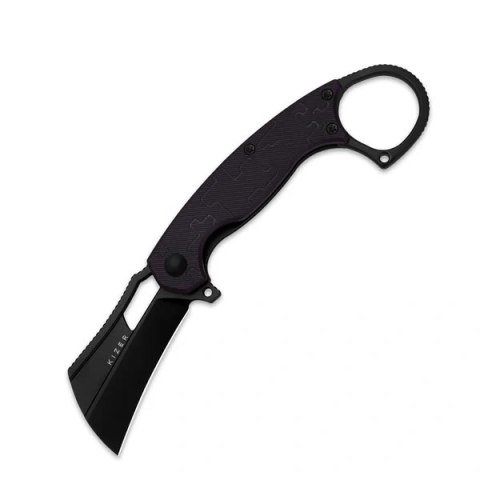Nóż składany Kizer Dodo Karambit Purple PC, Black PVD Nitro-V by Giedymin (V2702A2) Kizer Cutlery