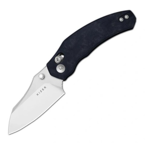 Nóż składany Kizer Mini Bulldog Blue Canyon Richlite, Satin Nitro-V by O.SHO (V3672SA3) Kizer Cutlery