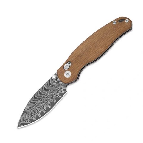 Nóż składany Kizer Phoca CD Mkuruti Wood, Acid Washed Damascus (V3781CDA3) Kizer Cutlery