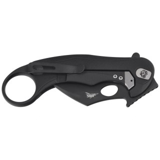 Nóż składany LionSteel L.E.One Mid Karambit Black Aluminium, Black M390 by Emerson Design (LE2 A BB) LionSteel