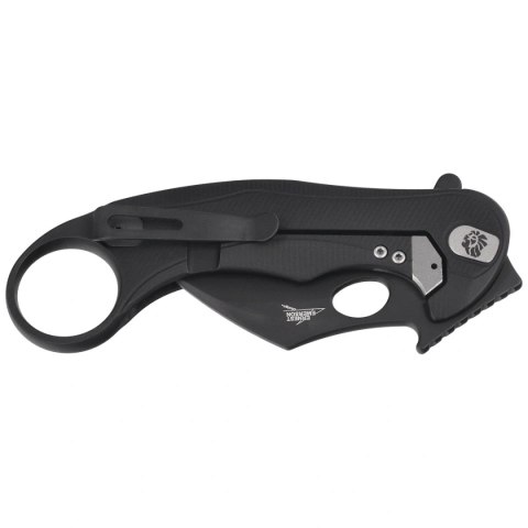 Nóż składany LionSteel L.E.One Mid Karambit Black Aluminium, Black M390 by Emerson Design (LE2 A BB) LionSteel