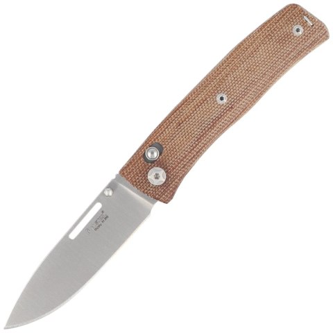 Nóż składany LionSteel NiNi Natural Canvas Micarta, Satin M390 by Gianni Pauletta (NN1 CVN) LionSteel