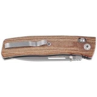 Nóż składany LionSteel NiNi Natural Canvas Micarta, Satin M390 by Gianni Pauletta (NN1 CVN) LionSteel