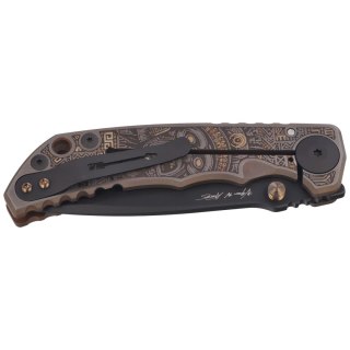 Nóż składany Spartan Blades Harsey Folder ''Aztec'' Titanium, Black PVD MagnaCut by William W. Harsey (SF5AZTC) Spartan Blades