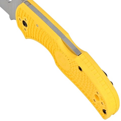 Nóż składany Spyderco Native 5 Salt Yellow FRN, Satin Plain MagnaCut (C41PYL5) Spyderco Inc.