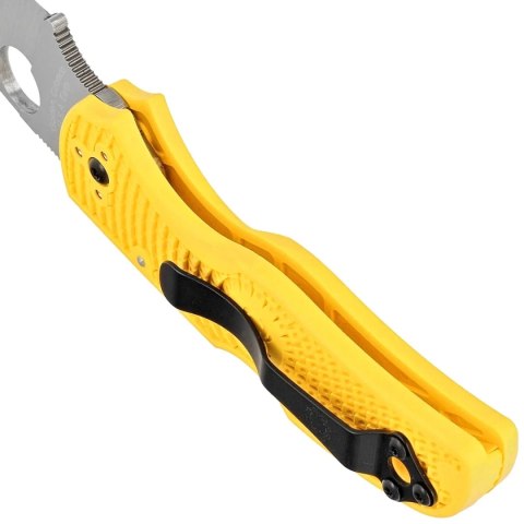 Nóż składany Spyderco Native 5 Salt Yellow FRN, Satin Plain MagnaCut (C41PYL5) Spyderco Inc.