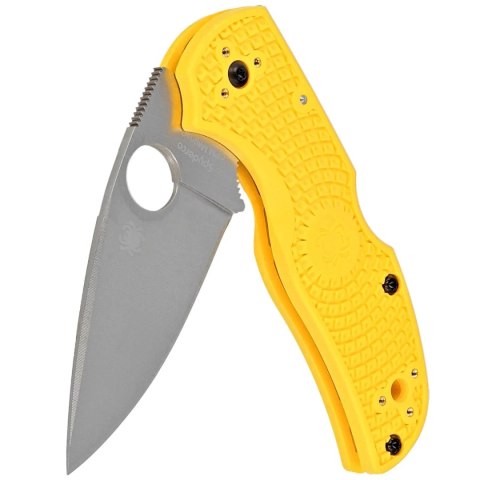 Nóż składany Spyderco Native 5 Salt Yellow FRN, Satin Plain MagnaCut (C41PYL5) Spyderco Inc.