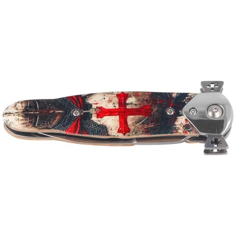 Nóż składany Third Decor Habitat N120D Templar Warrior Beechwood, Mirror 420 (TH-N120D) Decor Habitat