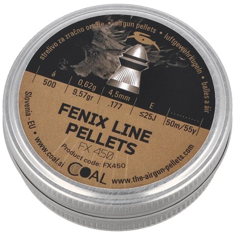 Śrut Coal Fenix 4.5 mm, 500 szt. 0.62 g / 9.57 gr (FX450) Coal