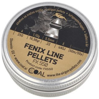 Śrut Coal Fenix 5.5 mm, 250 szt. 1.10 g / 16.98 gr (FX550) Coal