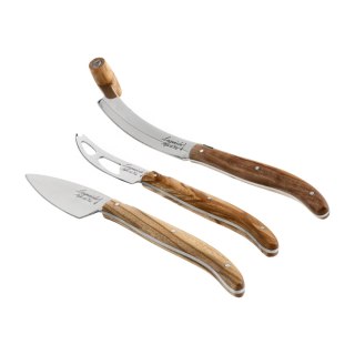 Komplet noży do serów Laguiole Olive Wood V2 Laguiole