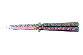 Nóż Joker motylek JKR706 Rainbow