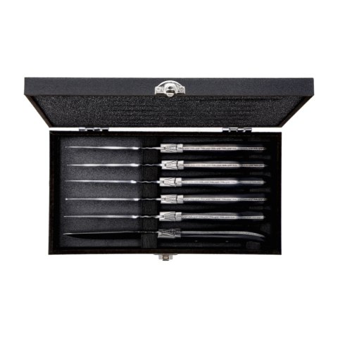 Nóż Laguiole do steków Luxury Line Black Pakka Wood 6 szt. Laguiole