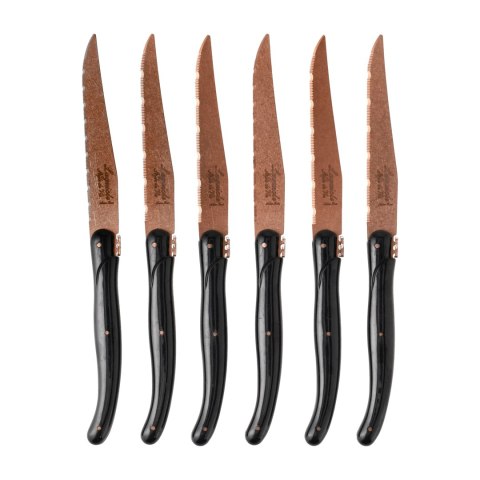 Nóż Laguiole do steków Prestige Line Style de Vie Copper Stonewash 6 szt. Laguiole