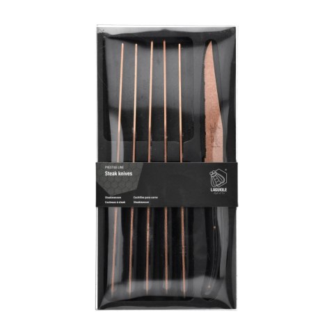 Nóż Laguiole do steków Prestige Line Style de Vie Copper Stonewash 6 szt. Laguiole