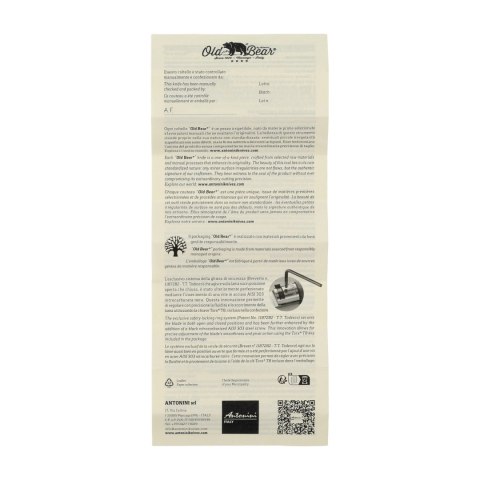 Nóż Antonini Old Bear Composite 19 czarny Antonini