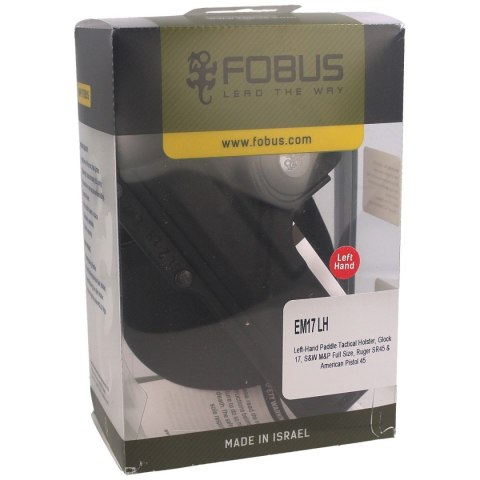 Kabura Fobus Glock 17, 22, 31, S&W, Ruger Lewa (EM17 LH) Fobus