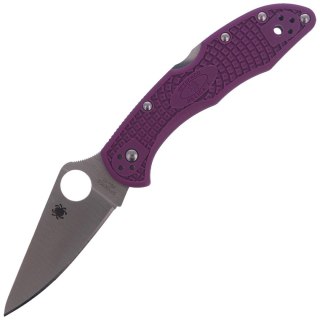 Nóż Spyderco Delica 4 Flat Ground Lightweight Purple Plain (C11FPPR) Spyderco Inc.
