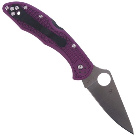 Nóż Spyderco Delica 4 Flat Ground Lightweight Purple Plain (C11FPPR) Spyderco Inc.
