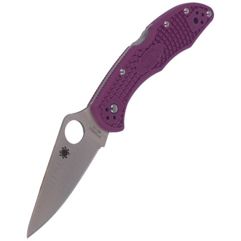 Nóż Spyderco Delica 4 Flat Ground Lightweight Purple Plain (C11FPPR) Spyderco Inc.
