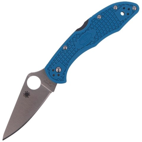 Nóż składany Spyderco Delica 4 FRN Blue Flat Ground Plain (C11FPBL) Spyderco Inc.