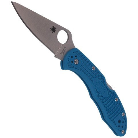 Nóż składany Spyderco Delica 4 FRN Blue Flat Ground Plain (C11FPBL) Spyderco Inc.