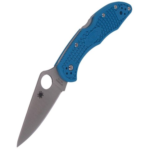 Nóż składany Spyderco Delica 4 FRN Blue Flat Ground Plain (C11FPBL) Spyderco Inc.